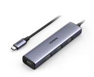 Hub USB UGREEN USB-C - 4 x USB 3.1 ( przewód 0,15m)